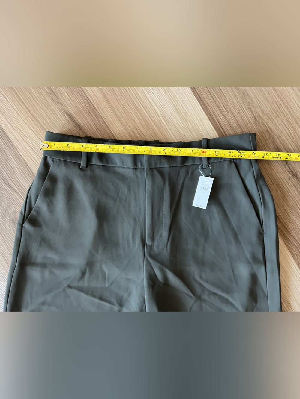 GAP Wide Leg Trouser Pants Grey Size 14 NWT High Rise - Picture 7 of 10